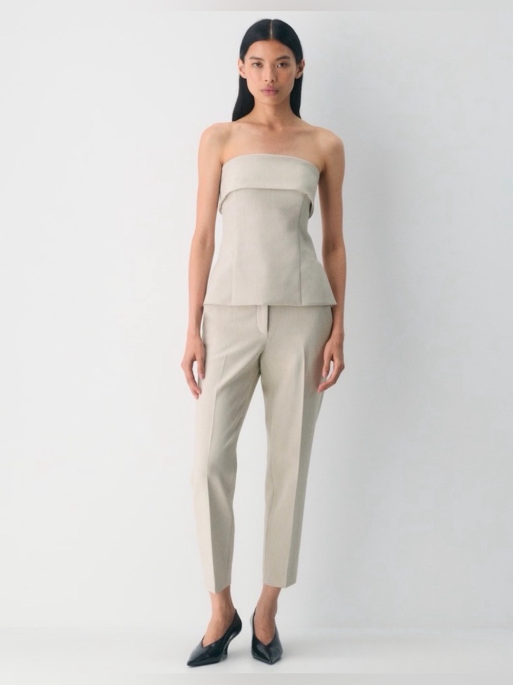 NWOT Aritzia Markova Pant Heather Matte Pearl